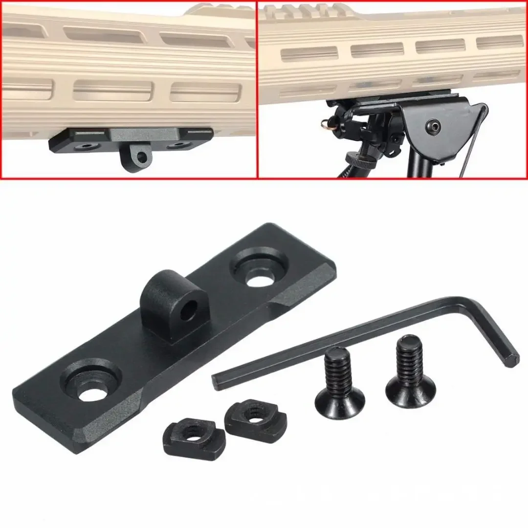 Bipod Rifle Mount - Keymod-Adaptador de guardamanos de montaje para
