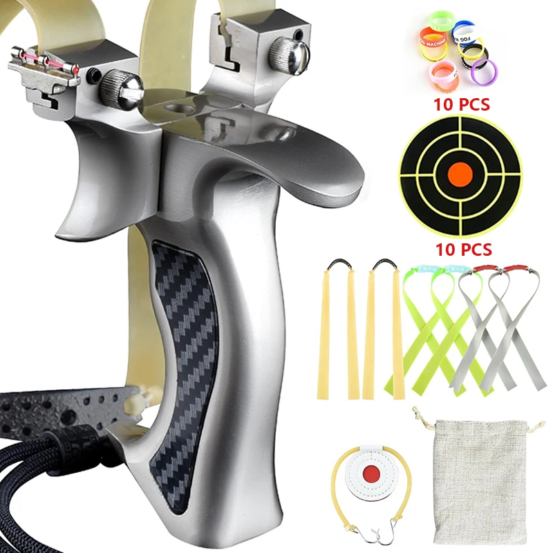 Outdoor Hunting Launcher - Tirachinas de Metal fuerte 8020/9025, cubierta