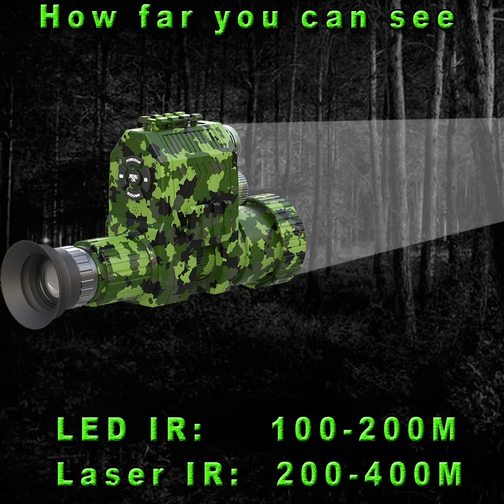 Megaorei NK007plus 200-400M Mo - Outdoor Hunting Digital Night Vision reseña y precio