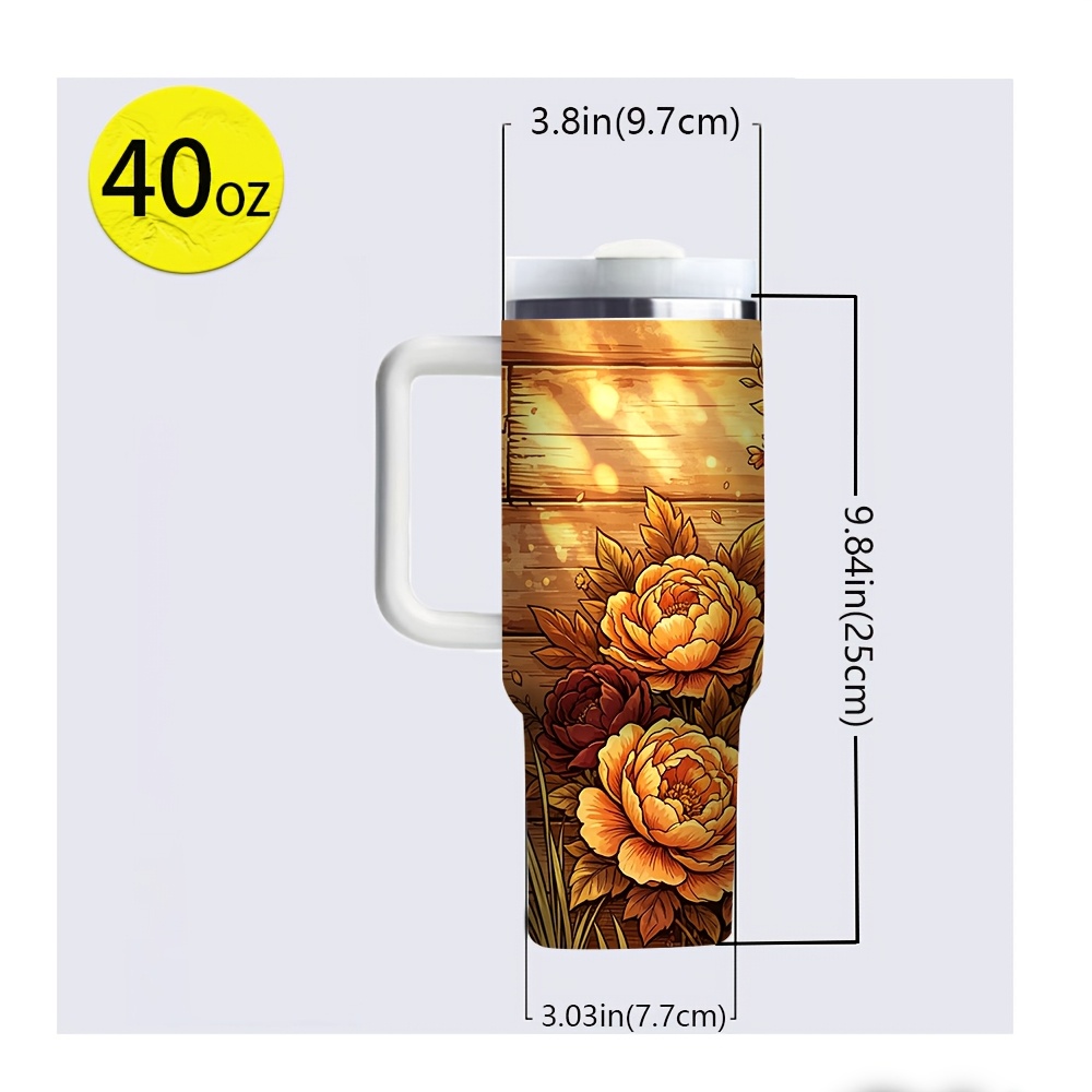 Vaso de 40 onzas con asa, herm - Hunting Outdoor Background reseña y precio