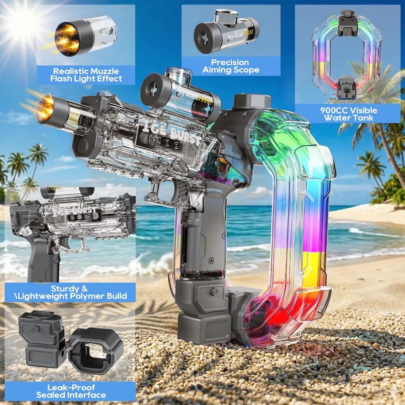 Pistolas de agua eléctricas co - Outdoor Hunting Toys reseña y precio