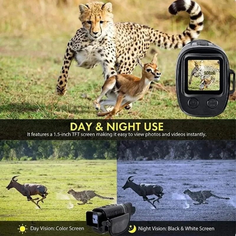 Monocular Digital con Zoom 5X, - Outdoor Hunting Digital Night Vision reseña y precio
