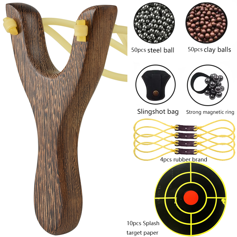 Tirachinas de madera tradicion - Outdoor Hunting Launcher reseña y precio
