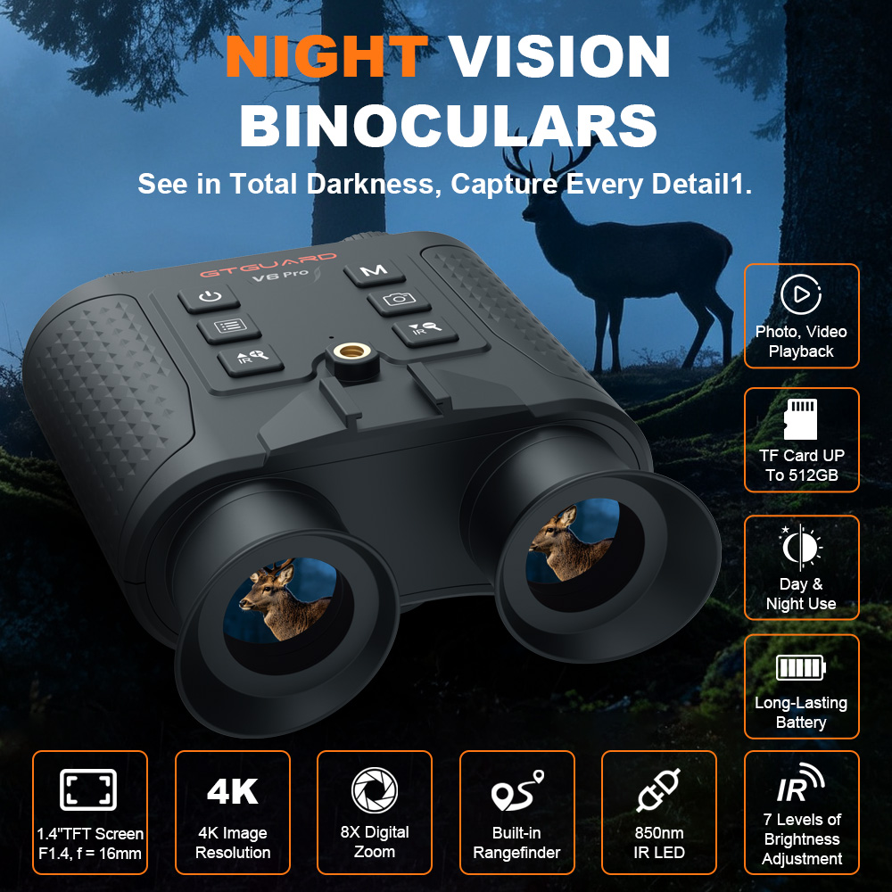 Binoculares de Visión Nocturna - Outdoor Hunting Digital Night Vision reseña y precio